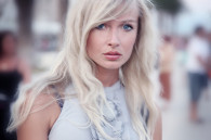 Closeup portrait of a beautiful young woman